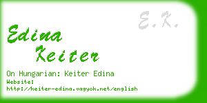 edina keiter business card